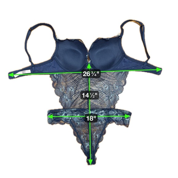 New Lace & Mesh Push-Up Teddy with Butterfly Detail – Sexy Lingerie Bodysuit - Picture 11 of 11